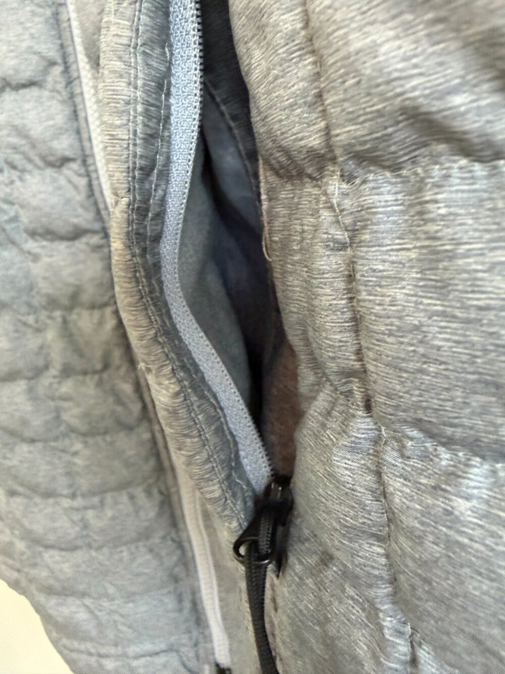 The North Face ThermoBall Eco Parka 2 Grey Heather Hooded Coat L - Picture 7 of 13